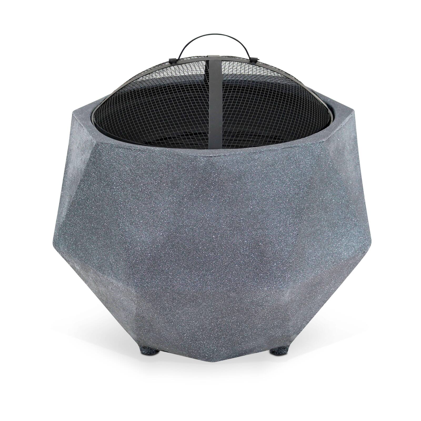 Braciere tondo in pietra ricostituita (Ø64,5 x 48,5 cm)