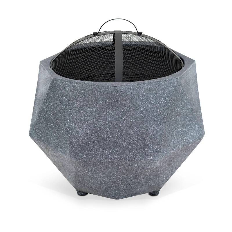 Braciere tondo in pietra ricostituita (Ø64,5 x 48,5 cm)