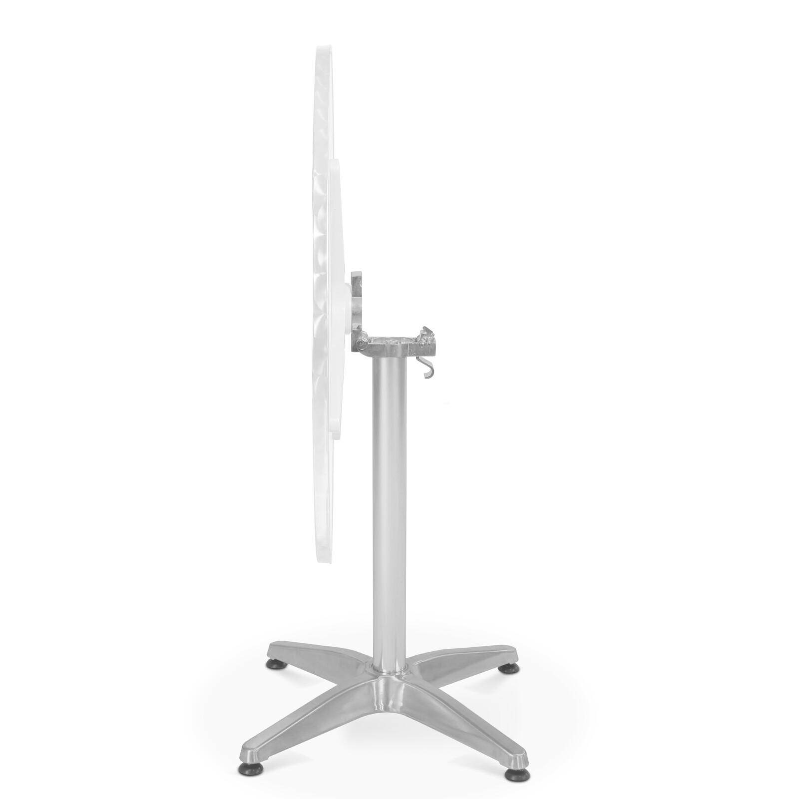 Gamba da tavolo in alluminio con sistema basculante