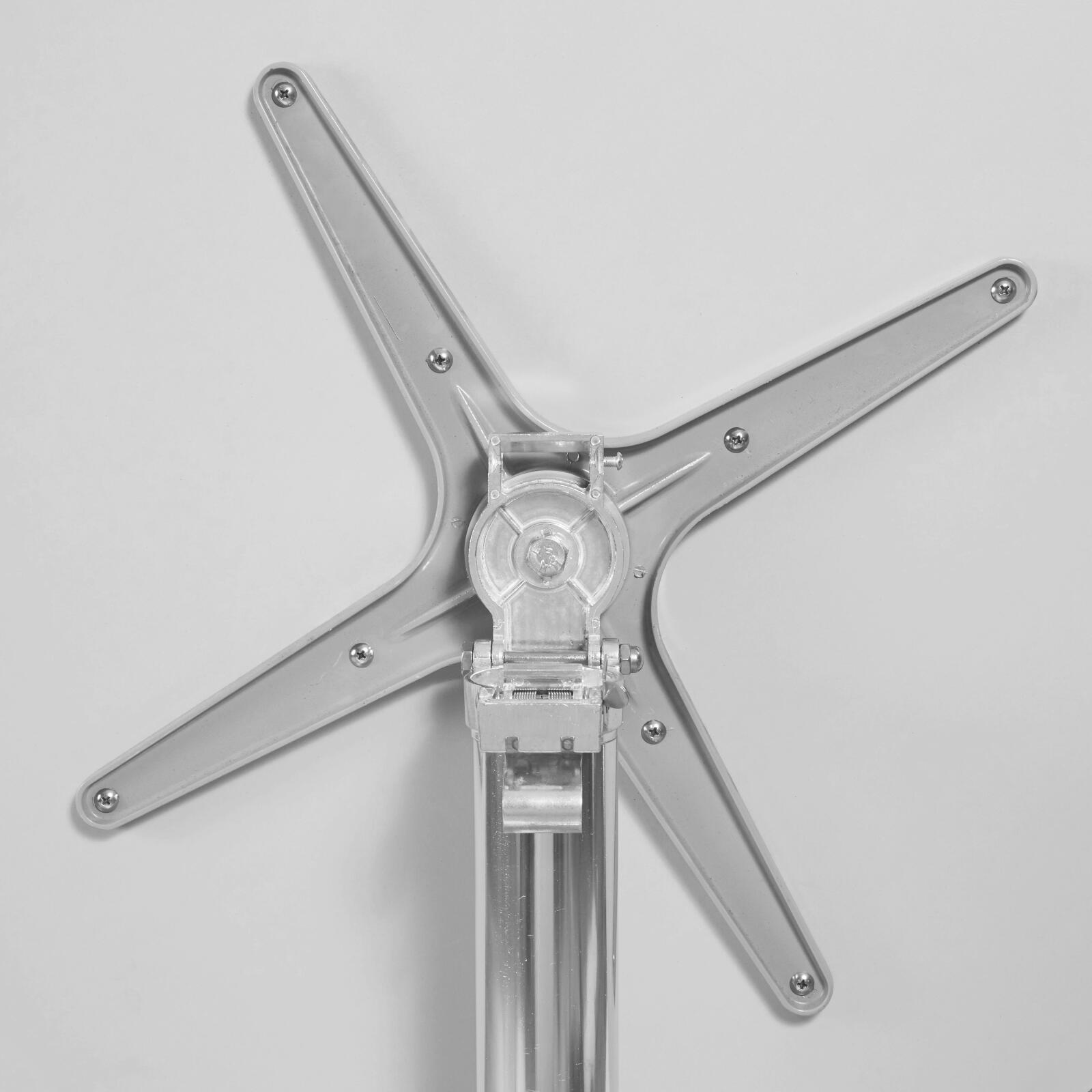 Gamba da tavolo in alluminio con sistema basculante