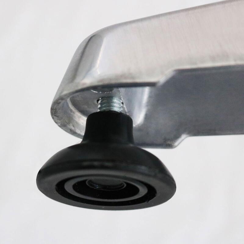 Gamba da tavolo in alluminio con sistema basculante