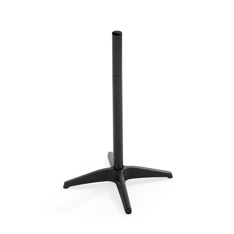 Gamba da tavolo in alluminio grigio per pranzare in piedi