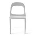 Set di 4 sedie da giardino in plastica impilabili