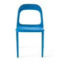 Set di 4 sedie da giardino in plastica impilabili