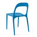 Set di 4 sedie da giardino in plastica impilabili