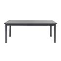 Tavolo da giardino rettangolare allungabile (200/300 x 97 x 75 cm) in alluminio e legno composito