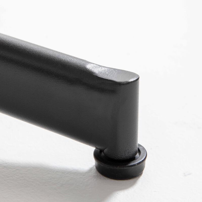 Tavolo da giardino bistrot rotondo in ceramica effetto legno (ø60 x 72 cm)