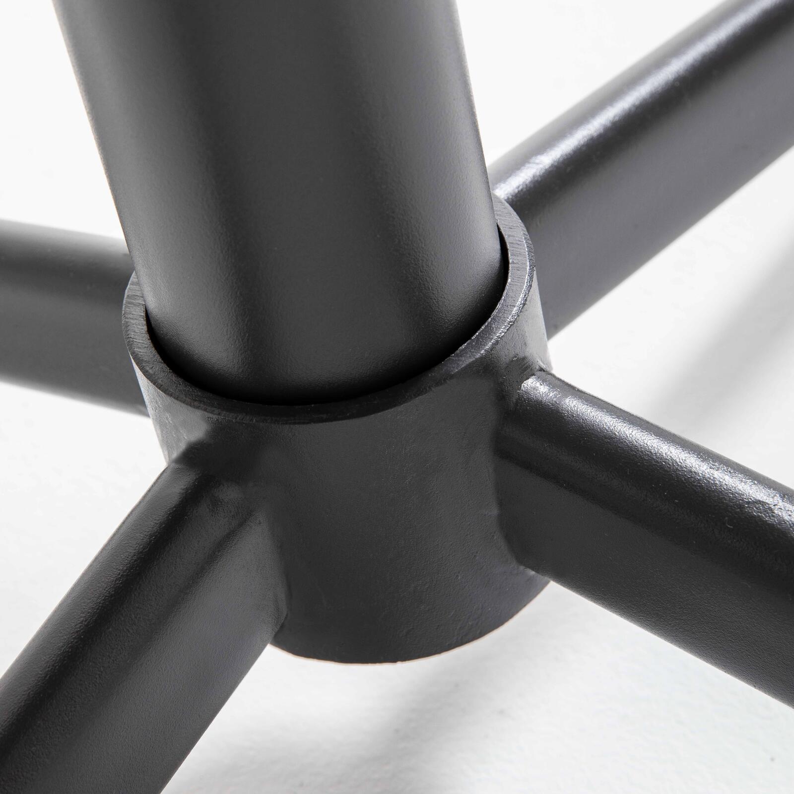 Tavolo da giardino bistrot rotondo in ceramica effetto legno (ø60 x 72 cm)