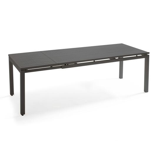 Tavolo da giardino rettangolare allungabile (180/240 x 90 x 76 cm) in alluminio