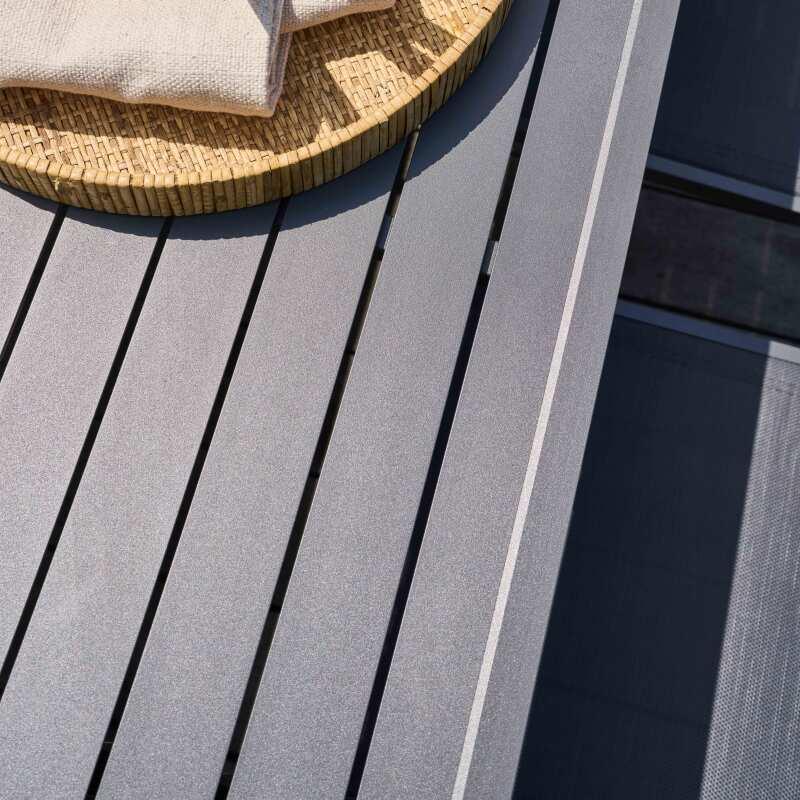 Tavolo da giardino rettangolare allungabile (180/240 x 90 x 76 cm) in alluminio