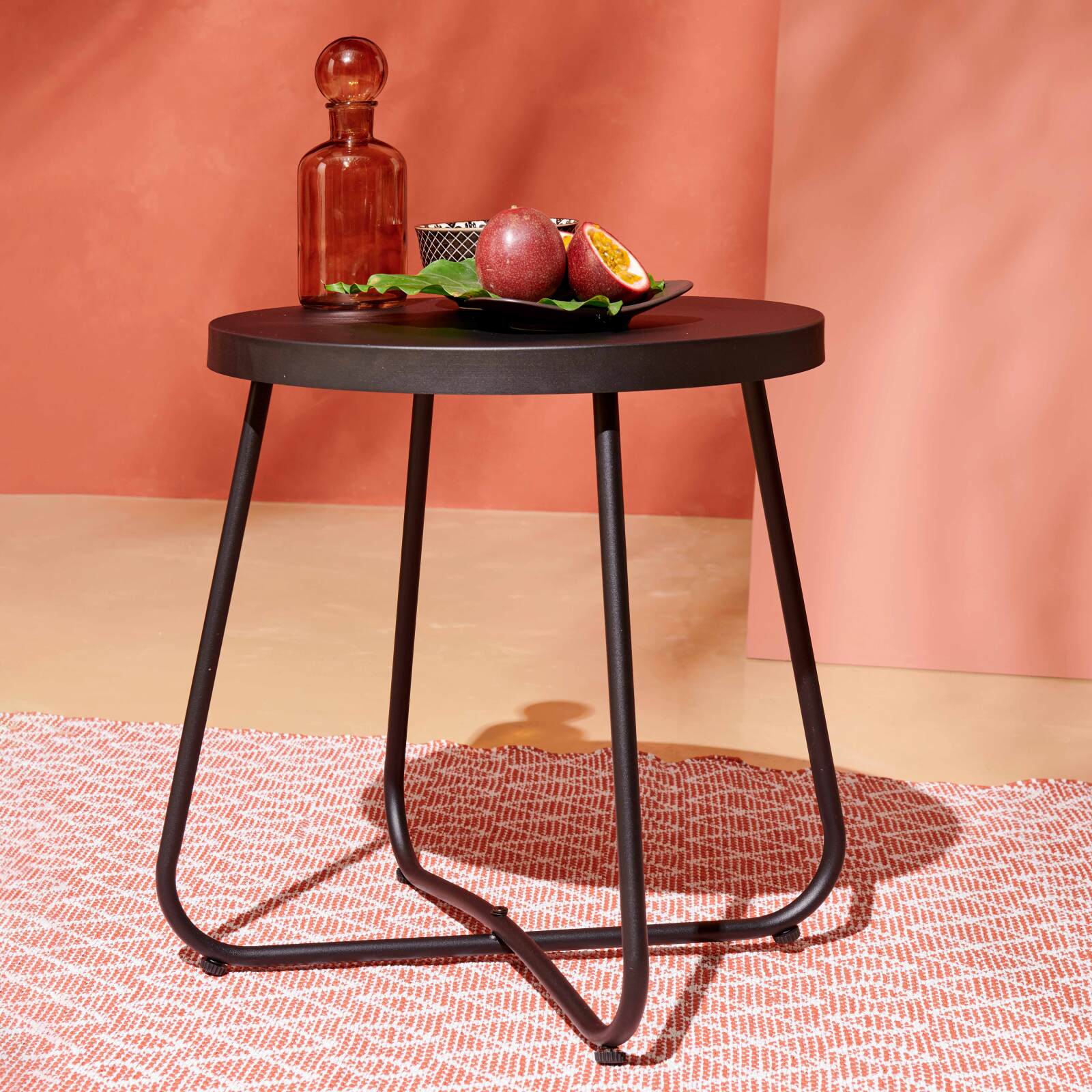 Salotto da giardino in simil rattan con 1 divano + 2 poltrone e 1 Tavolina da salotto