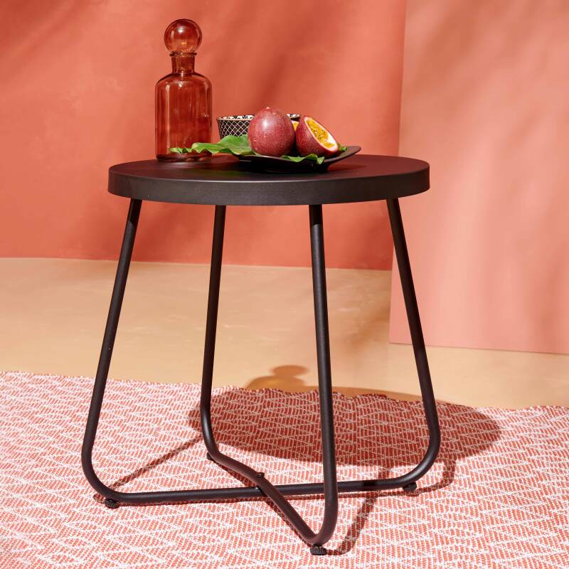 Salotto da giardino in simil rattan con 1 divano + 2 poltrone e 1 Tavolina da salotto