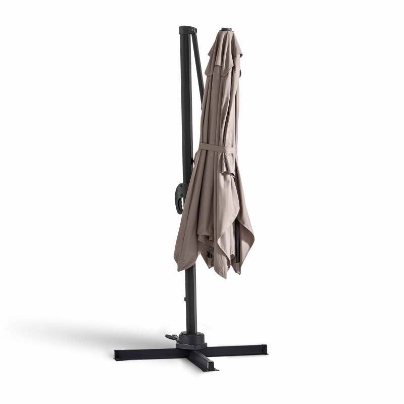 Ombrellone a braccio rettangolare decentrato rotante a 360° (2 x 3 m)