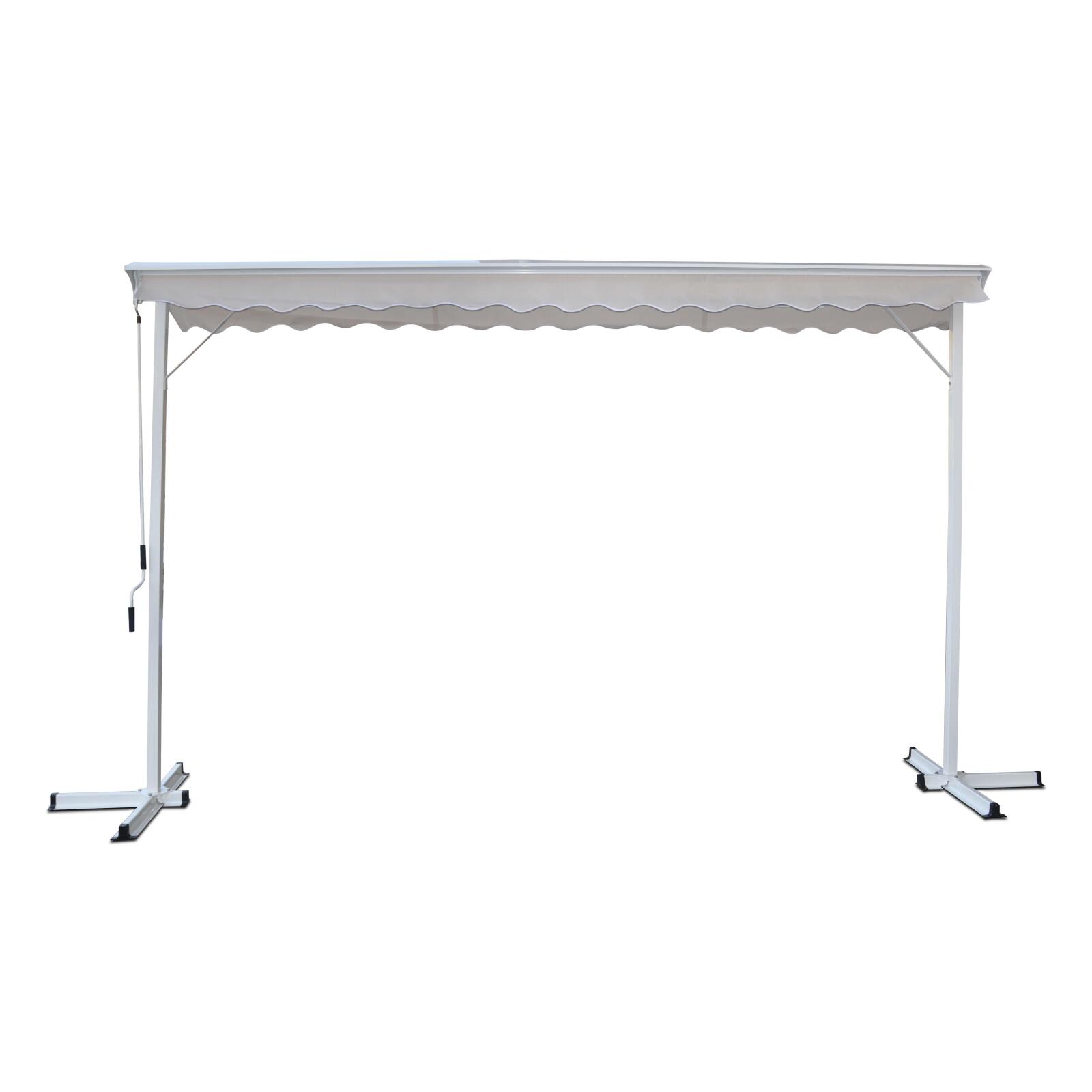 Tenda manuale a doppio spiovente con cassonetto 3 x 4 m Tenda manuale a doppio spiovente con cassonetto 3 x 4 m