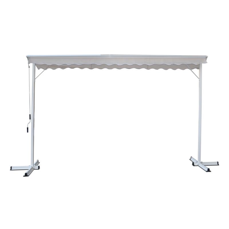 Tenda manuale a doppio spiovente con cassonetto 3 x 4 m