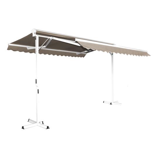 Tenda manuale a doppio spiovente con cassonetto 3 x 4 m