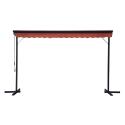 Tenda manuale a doppio spiovente con cassonetto 3 x 4 m