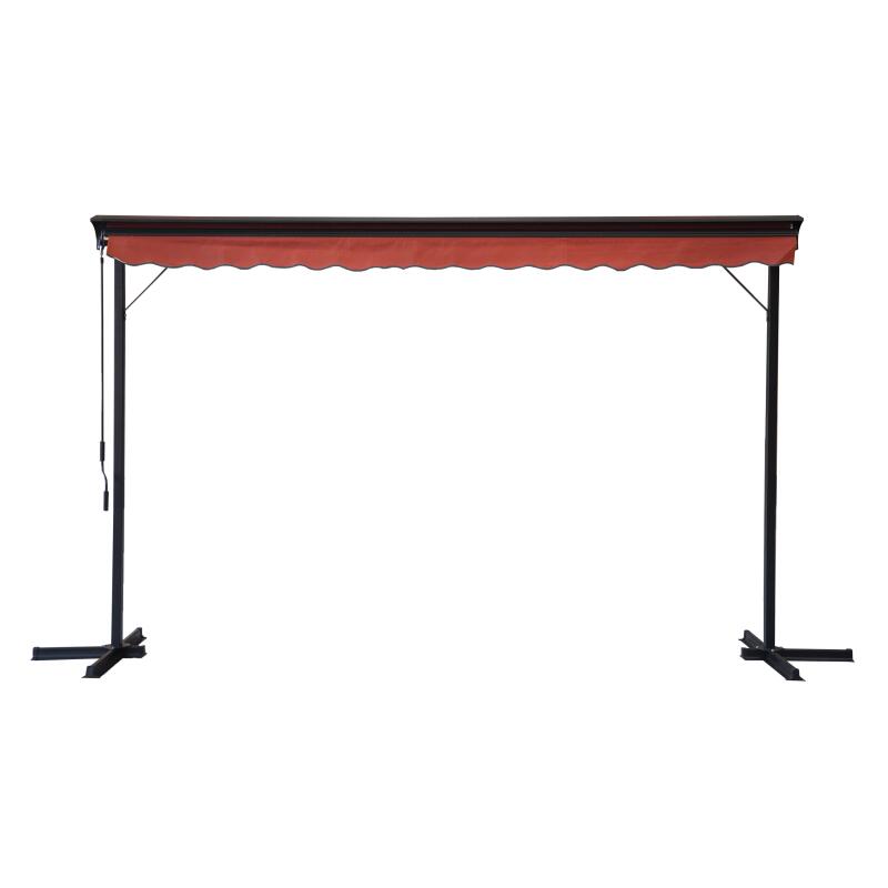 Tenda manuale a doppio spiovente con cassonetto 3 x 4 m (4/5)