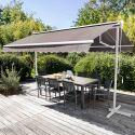 Tenda manuale a doppio spiovente con cassonetto 3 x 4 m