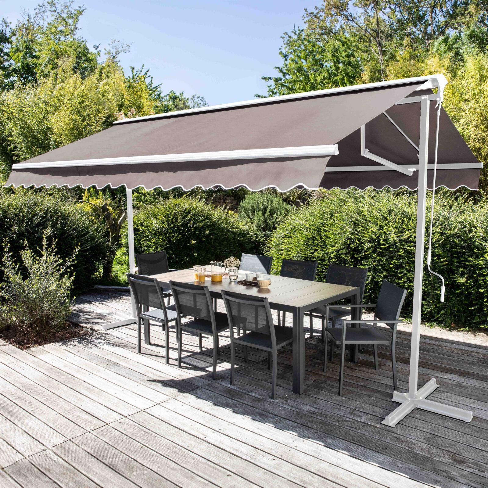 Tenda manuale a doppio spiovente con cassonetto 3 x 4 m