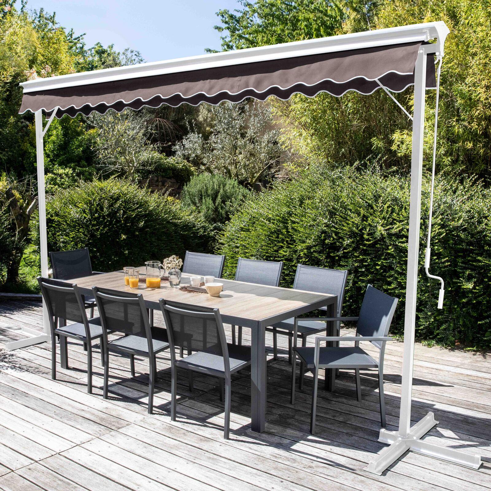 Tenda manuale a doppio spiovente con cassonetto 3 x 4 m