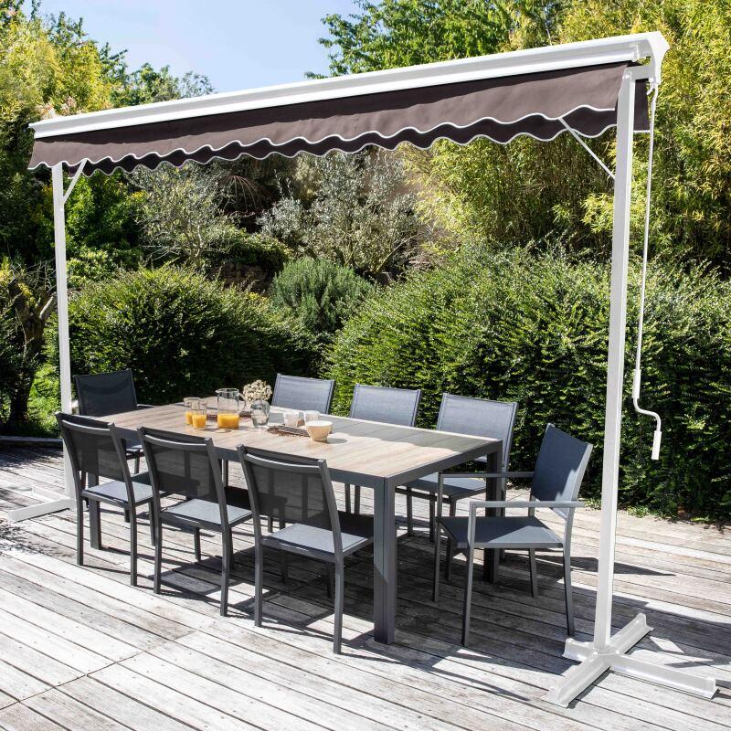 Tenda manuale a doppio spiovente con cassonetto 3 x 4 m (2/5)