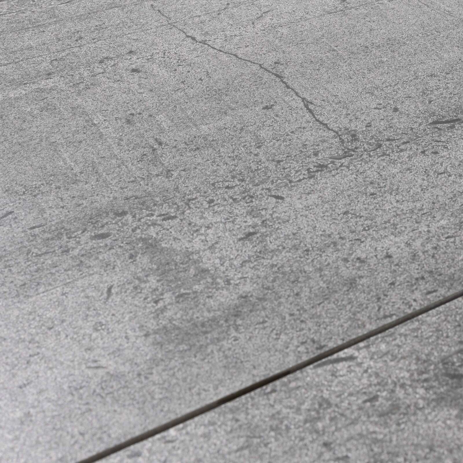 Tavolo da giardino in ceramica, 10 posti, effetto cemento cerato