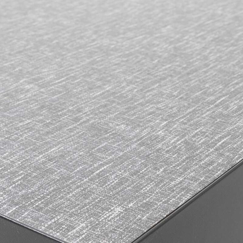 Tavolo da giardino in ceramica con motivo tessuto (182 x 121 x 74 cm)