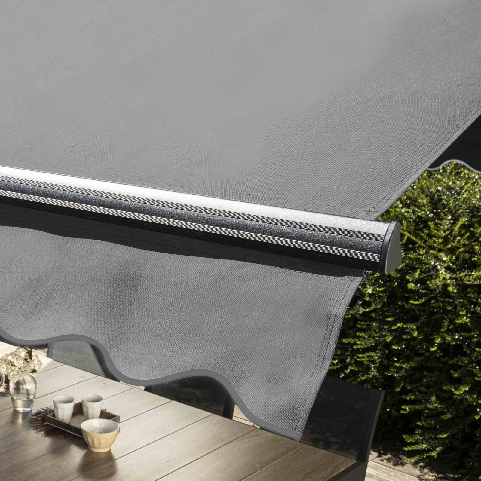 Tenda da sole doppia inclinazione motorizzata con cassonetto 3 x 4 m