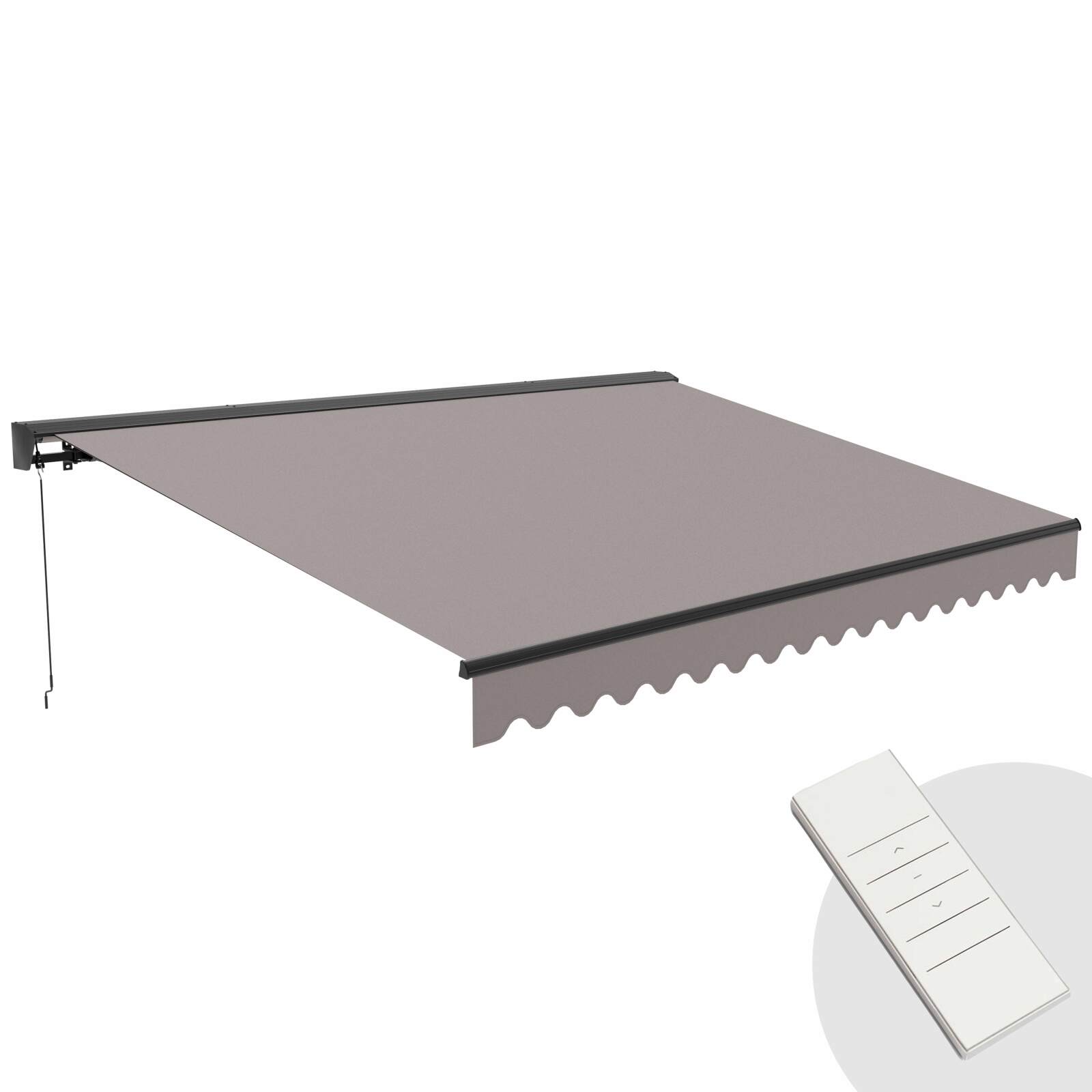 Tenda motorizzata con cassonetto semi-integrale 3 x 4 m