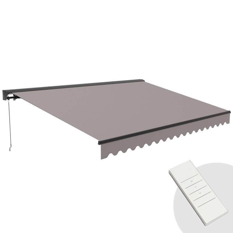 Tenda motorizzata con cassonetto semi-integrale 3 x 4 m