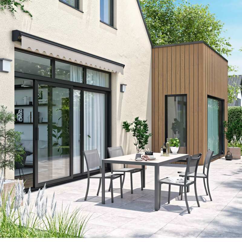 Tenda motorizzata con cassonetto semi-integrale 3 x 4 m