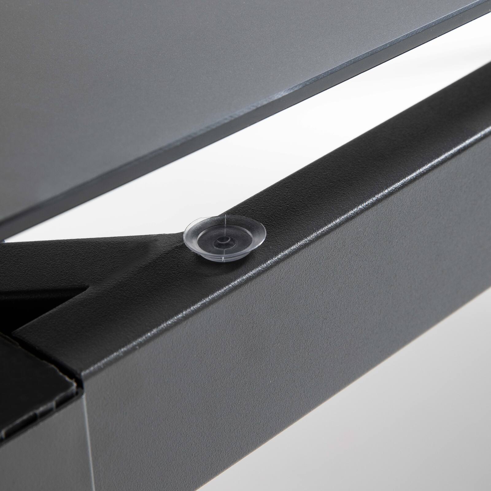 Tavolo da giardino in alluminio con piano in vetro di sicurezza (182 x 90 x 74 cm)