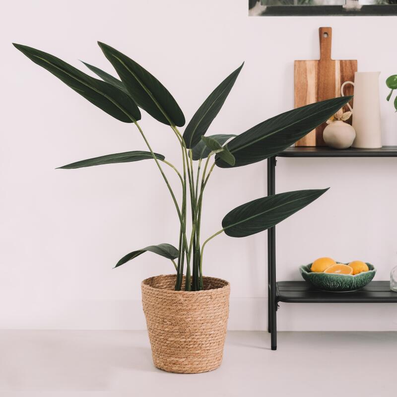 Strelitzia artificiale in vaso altezza 90 cm