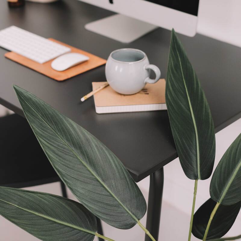 Strelitzia artificiale in vaso altezza 90 cm