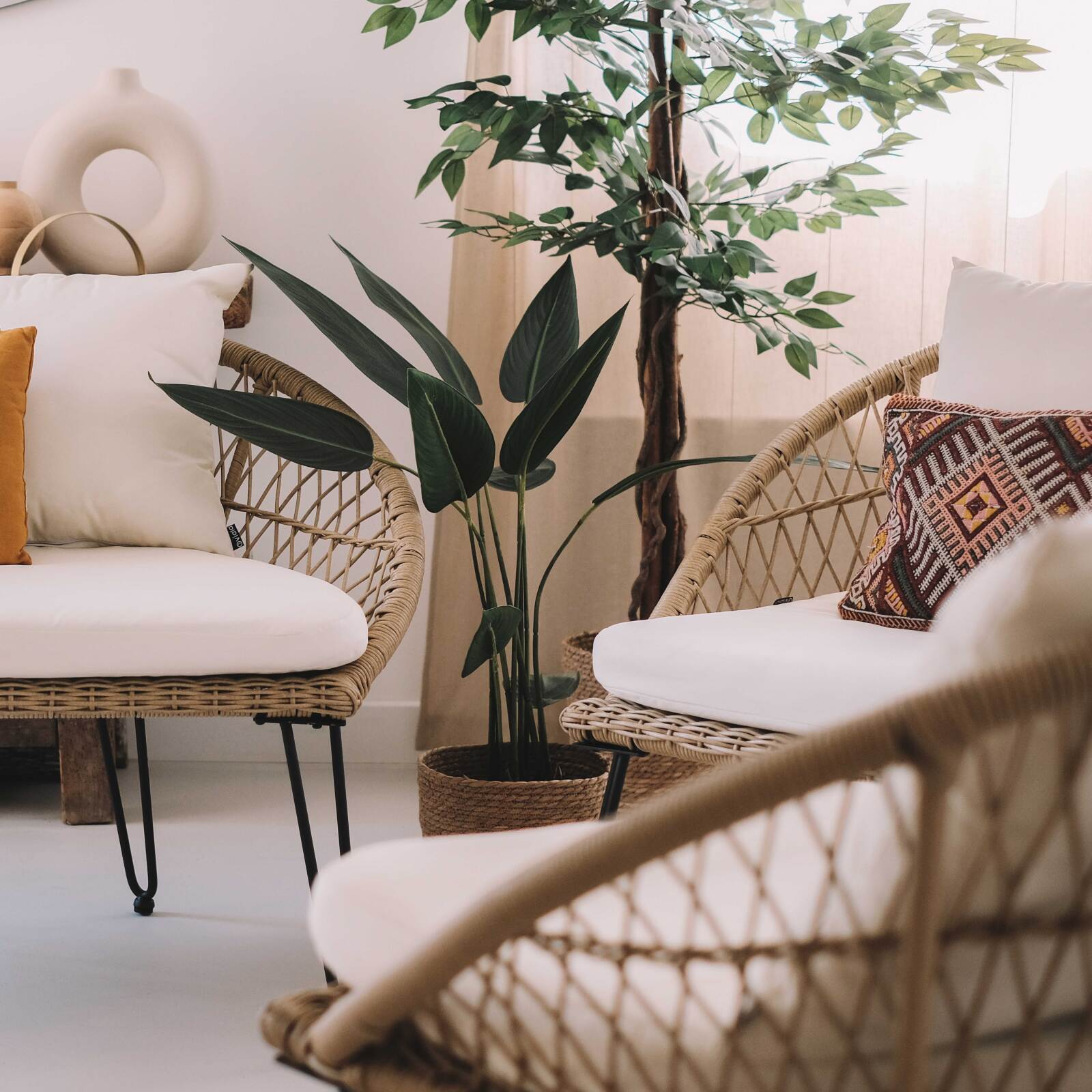 Strelitzia artificiale in vaso altezza 90 cm