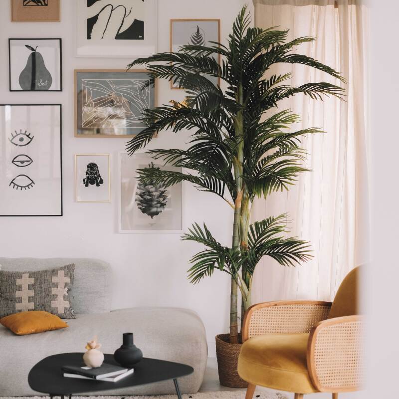 Palma artificiale in vaso altezza 210 cm