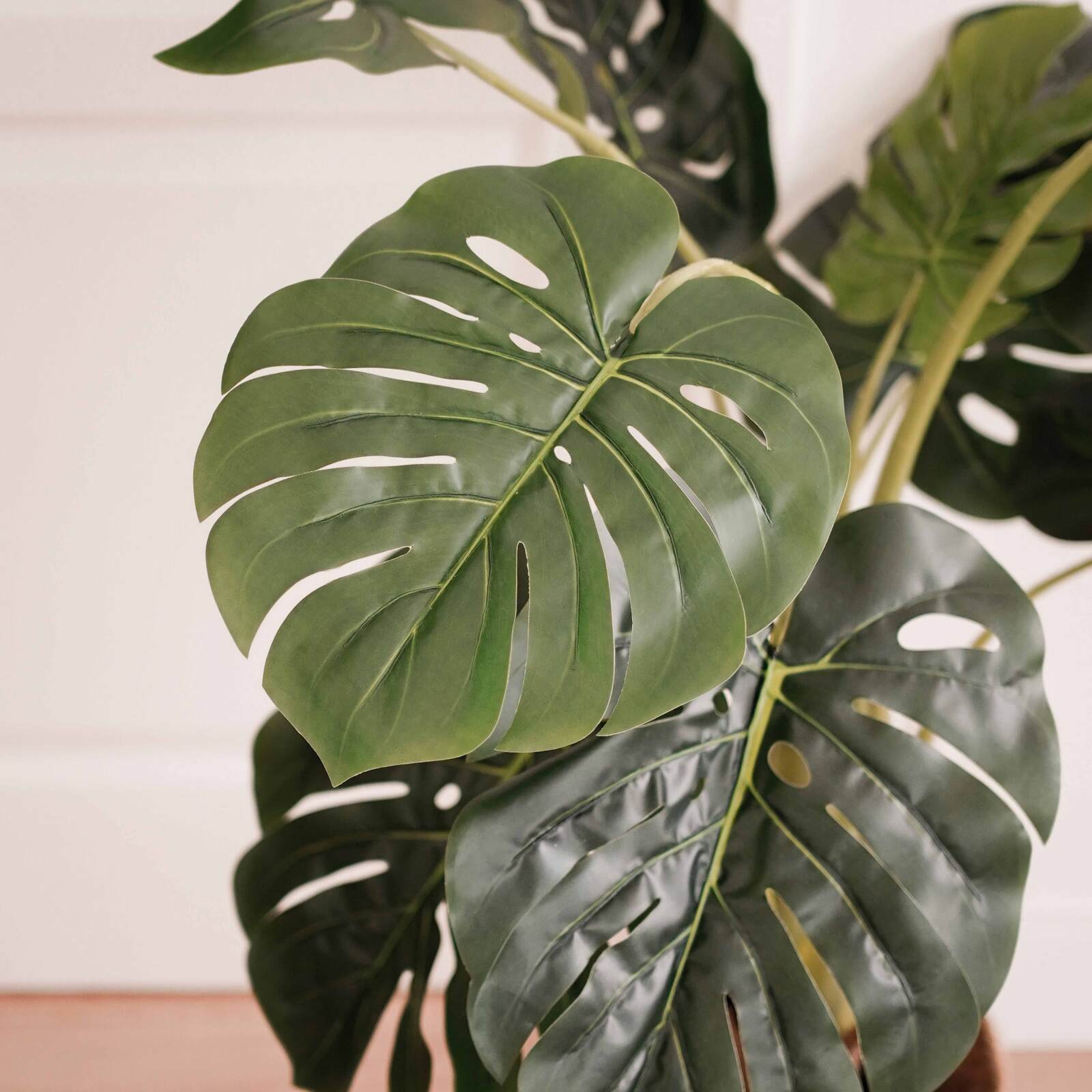 Monstera Deliciosa artificiale in vaso altezza 90 cm
