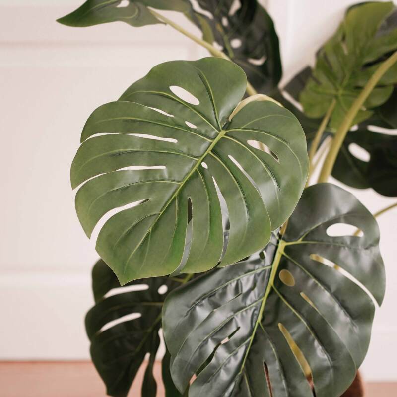 Monstera Deliciosa artificiale in vaso altezza 90 cm