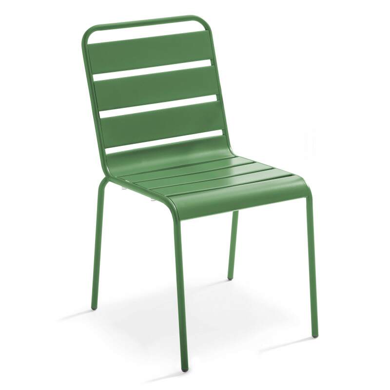 Sedia in metallo in stile industriale