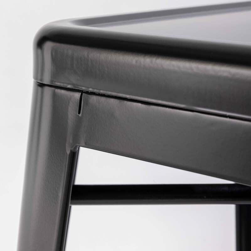 Set di 4 sgabelli da bar opachi e legno (43 x 43 x 76 cm)