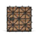 Set di pavimento ad incastro per esterno in legno composito - (30 x 30 x 2,5 cm)