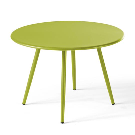 Tavolino da salotto in metallo rotondo Ø50 cm | Oviala