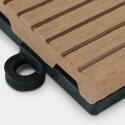 Set di pavimento ad incastro per esterno in legno composito - (30 x 30 x 2,5 cm)