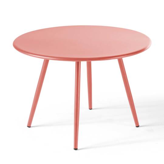 Tavolino da salotto in metallo rotondo Ø50 cm | Oviala
