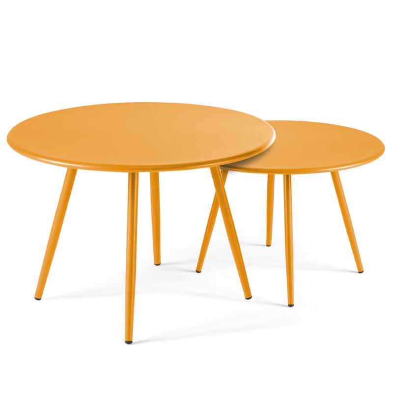 Tavoli tondi in metallo Ø50 / Ø40 cm