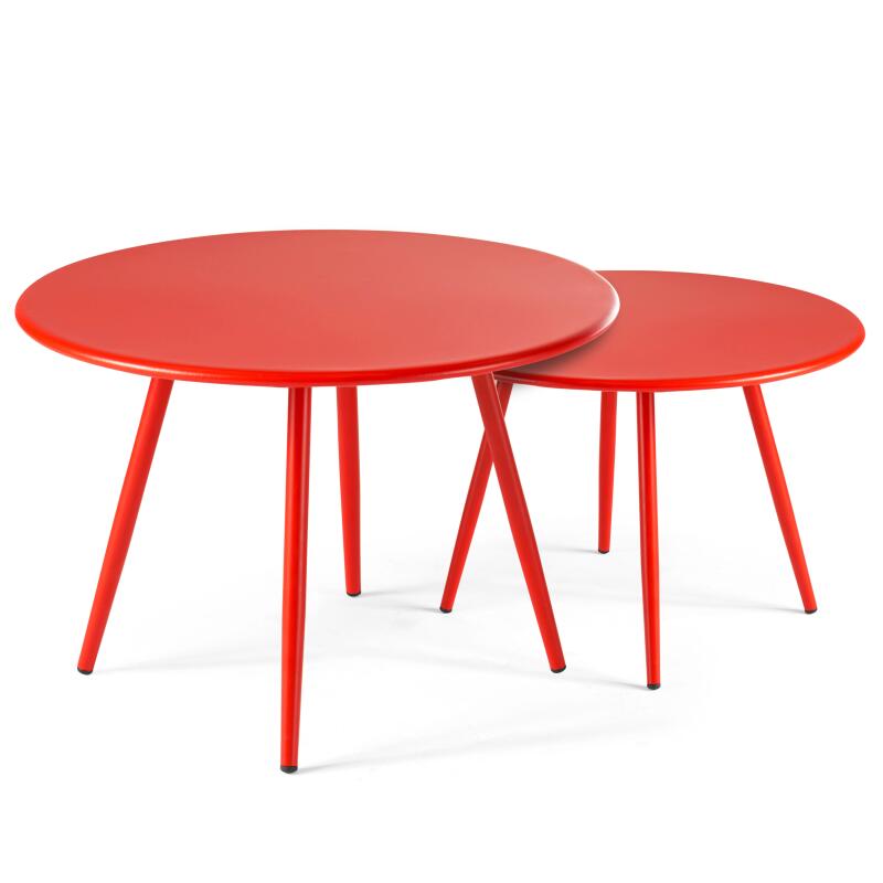Tavoli tondi in metallo Ø50 / Ø40 cm