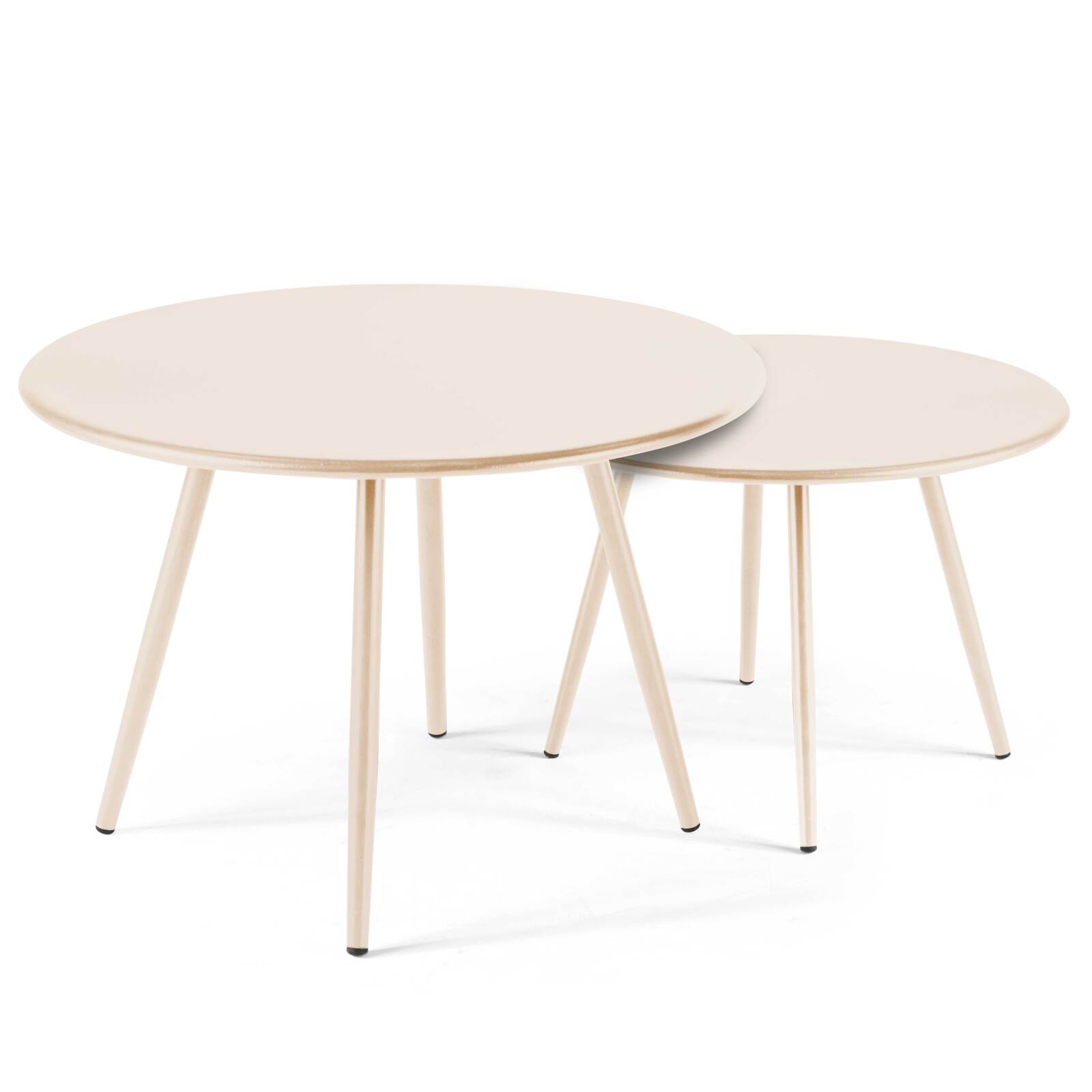 Tavoli tondi in metallo Ø50 / Ø40 cm