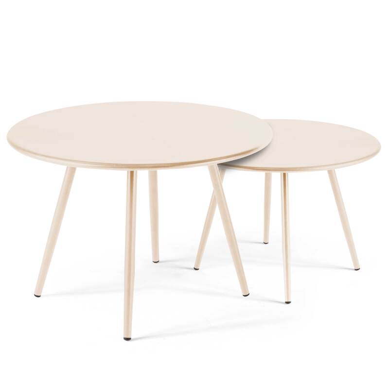 Tavoli tondi in metallo Ø50 / Ø40 cm