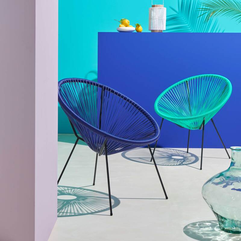 Poltrona da giardino in filo metallico - OVO (5/6)